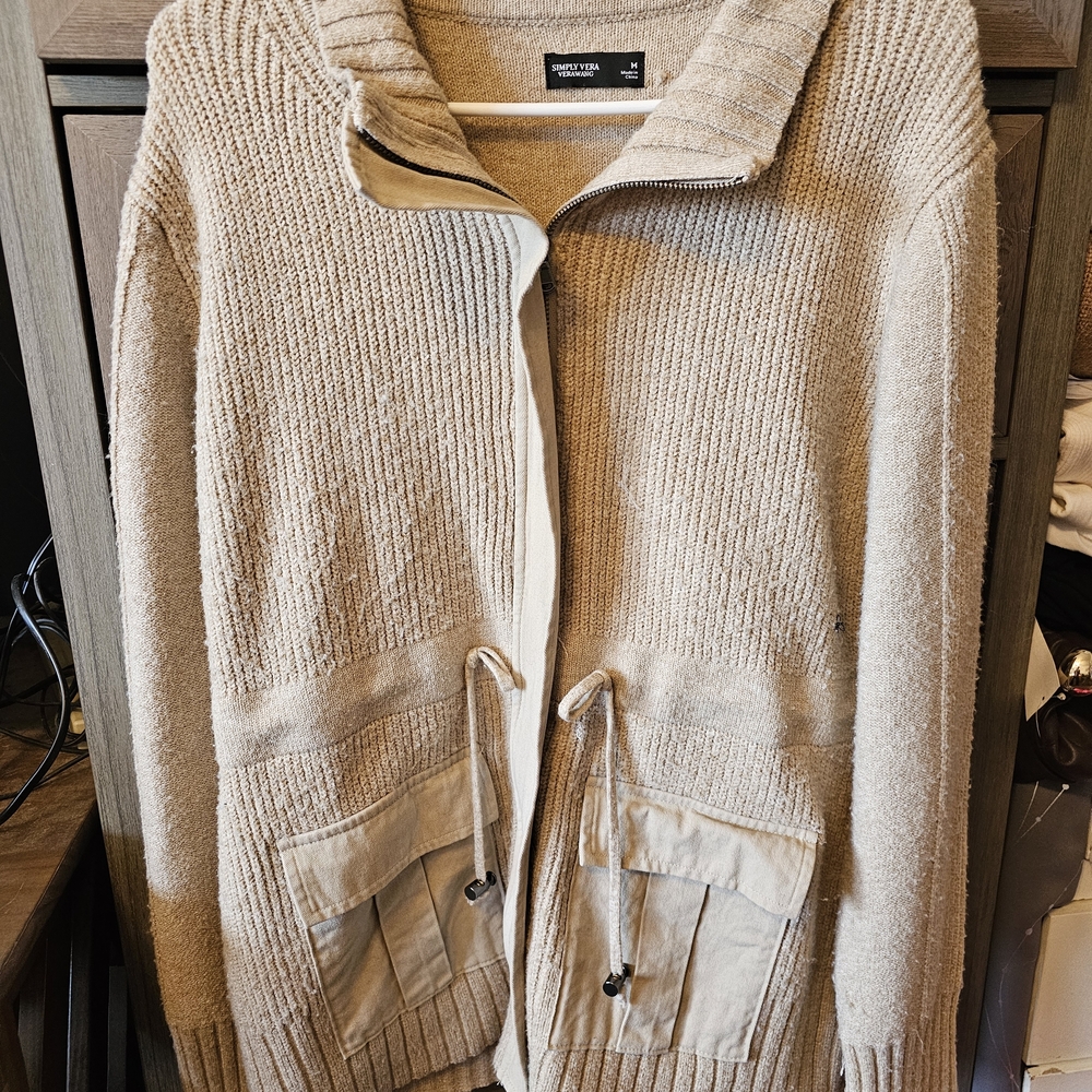 Simply Vera Vera Wang Tan Sweater